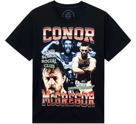 Anti Social Social Club x UFC Conor Mcgregor Tee - Black