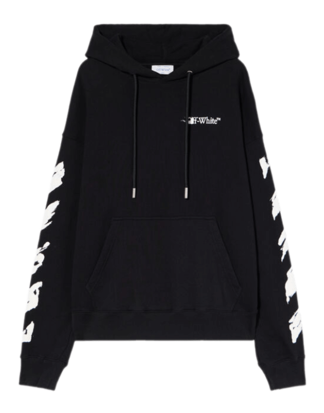 Off-White Ink Arrow Skate Hoodie - Black/White