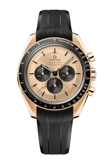 Omega Speedmaster Moonwatch Professional - 42mm, Moonshine Gold On Rubber