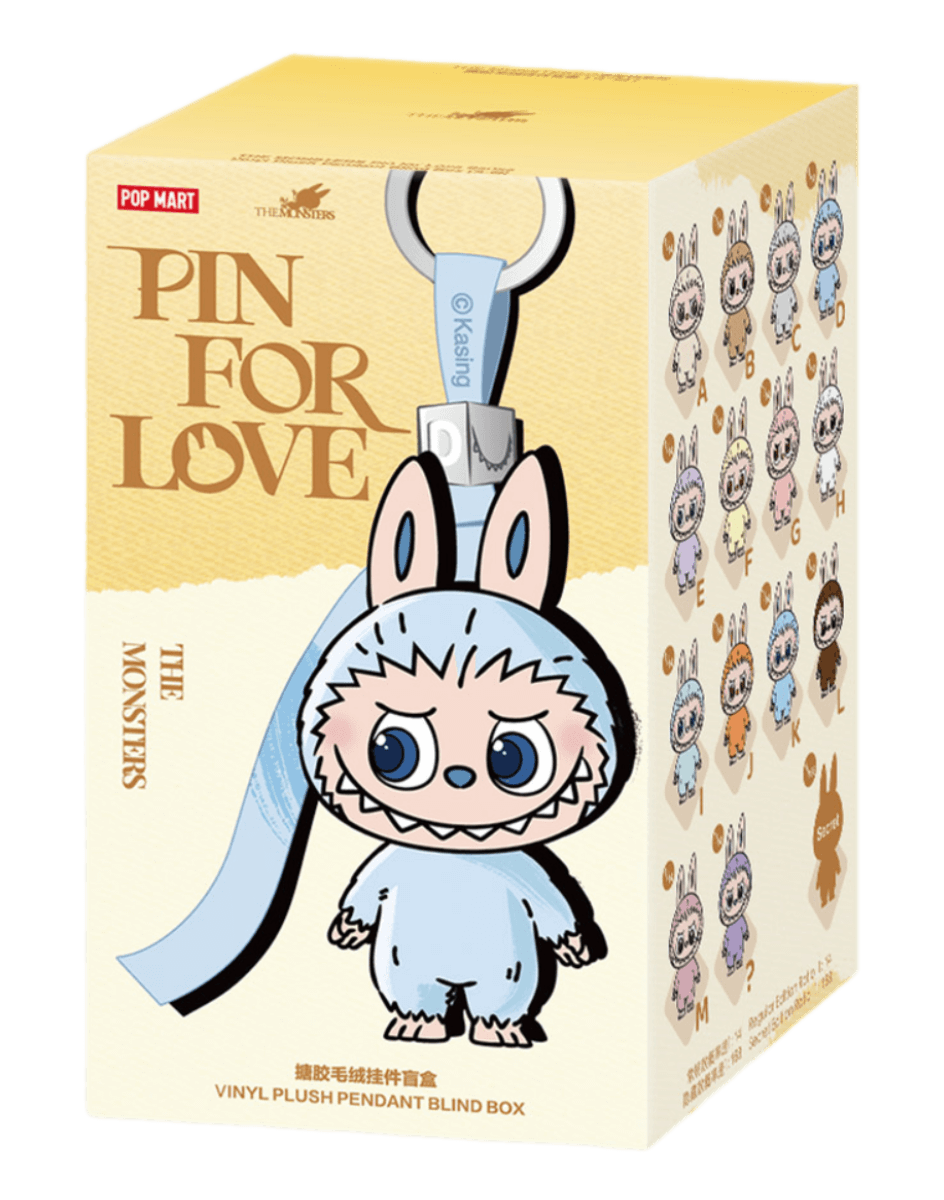 THE MONSTERS Pin for Love Series-Vinyl Plush Pendant Blind Box (A-M)