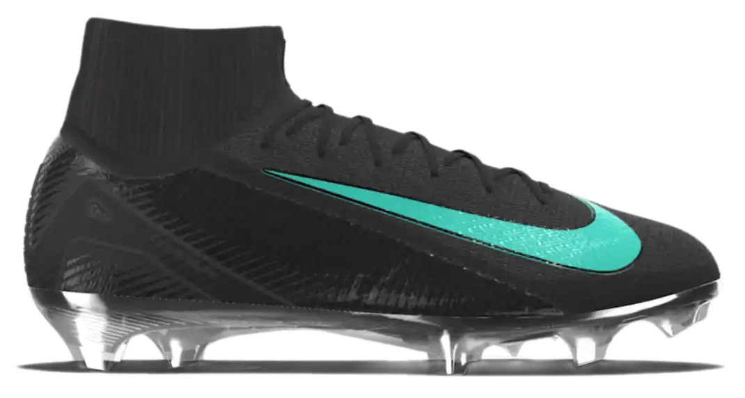 Nike Mercurial Superfly 10 Elite By You FG High-Top Boots - Black/Ivory/Black