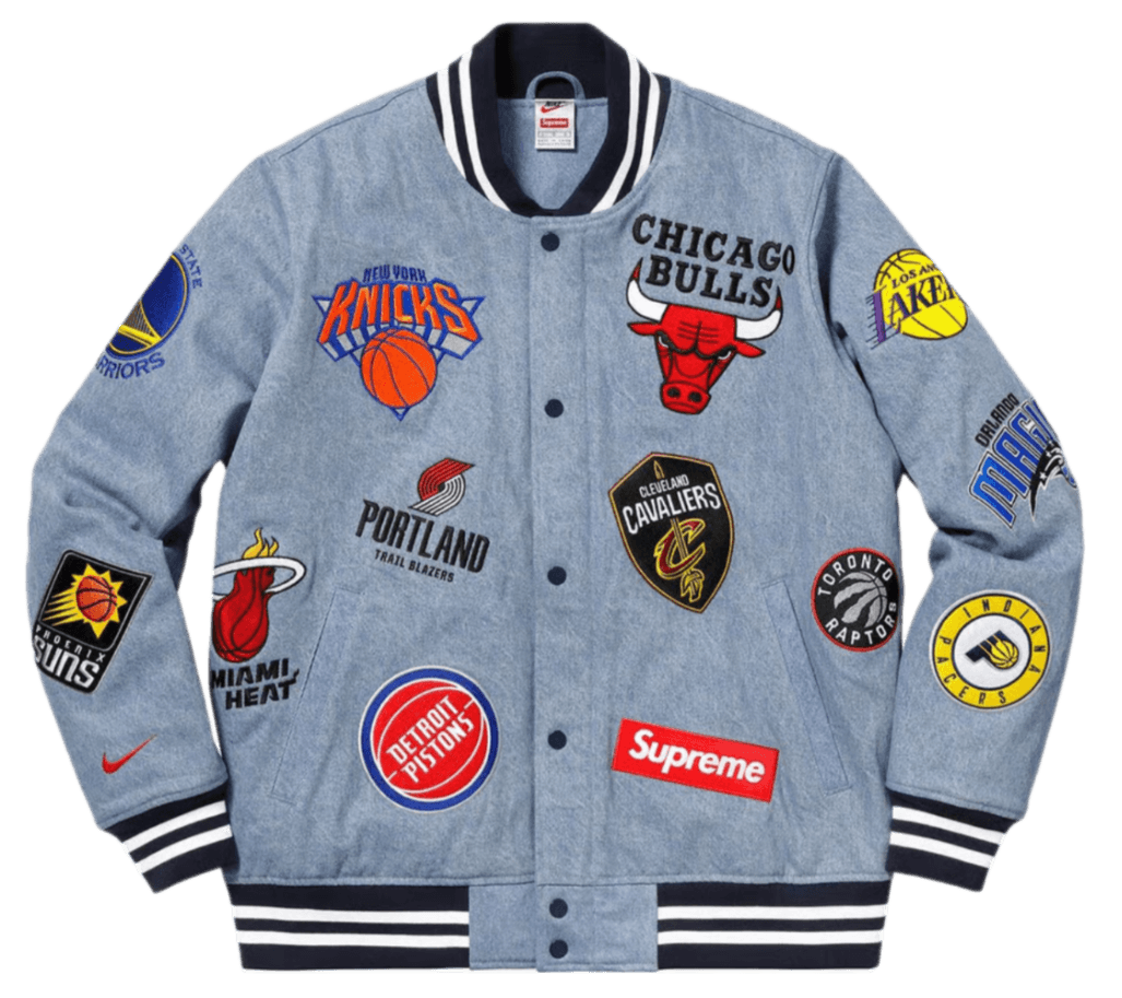 Supreme Nike/NBA Teams Warm-Up Jacket - Denim