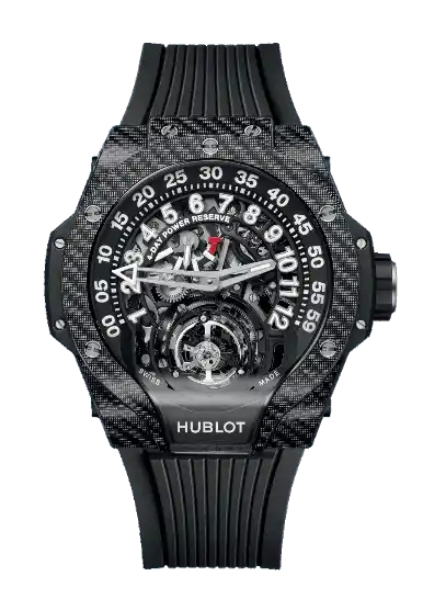 Hublot MP-13 Tourbillon Bi-Axis Retrograde Black Carbon - 44mm, Carbon Fiber/Black Texalium