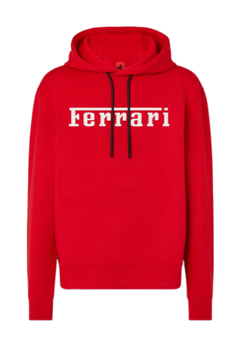 Scuba Sweatshirt With Ferrari Logo - Rosso Corsa