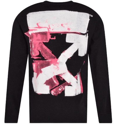 OFF-WHITE Acrylic Arrow L/S T-Shirt - Black