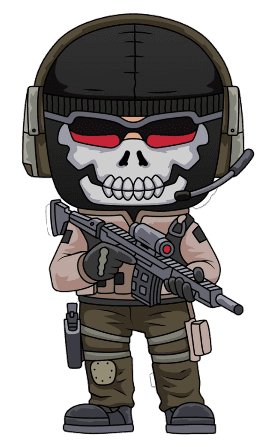 Call Of Duty Chibi Style Sticker