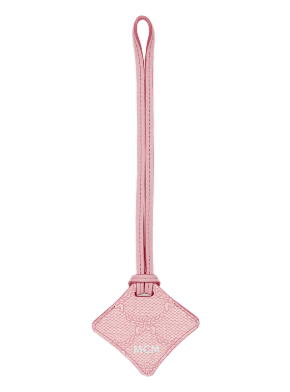 MCM Ottomar AirTag Luggage Charm in Lauretos - Pink