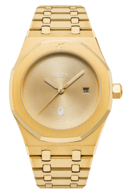 BAPE Type 9 BAPEX Watch - Gold