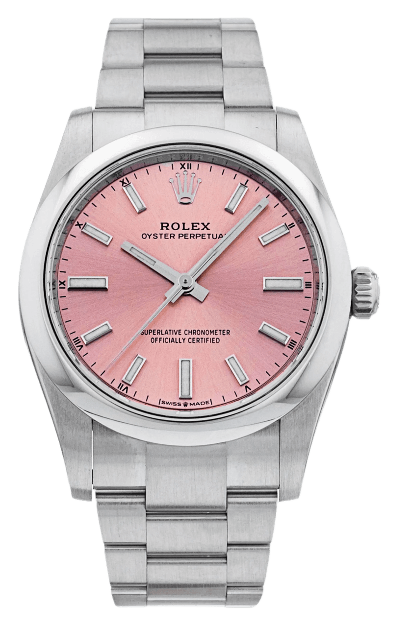 Rolex Oyster Perpetual Pink Dial - 34mm, Steel (2022)