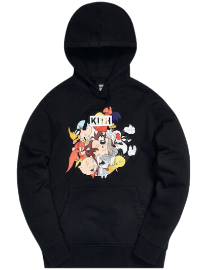 Kith x Looney Tunes Merrie Melodies Vintage Hoodie - Black