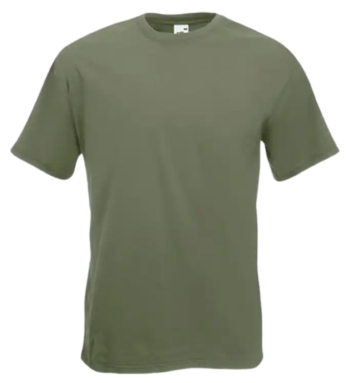 Fruit of The Loom Men's Short Sleeve T-Shirt - Olive
