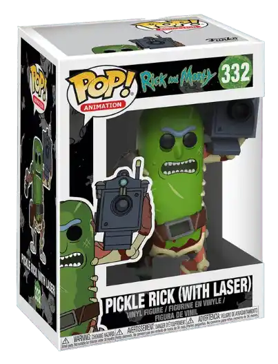 Funko Pop! Animation Rick and Morty Pickle Rick (with Laser) Figure 332