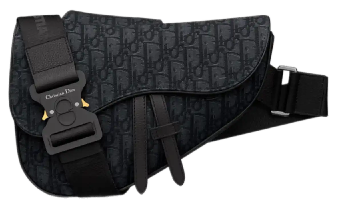 Dior Saddle Bag - Black Dior Oblique Jacquard