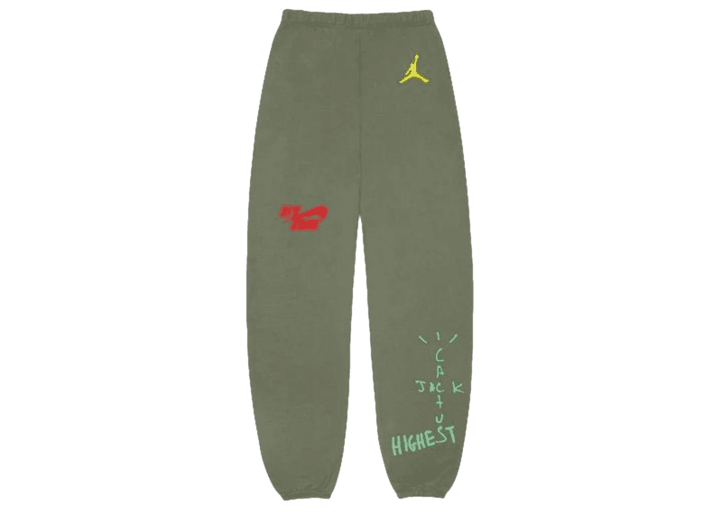 Travis Scott Jordan Cactus Jack Highest Sweatpant - Olive