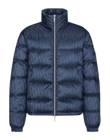 Dior Oblique Down Jacket - Navy Blue