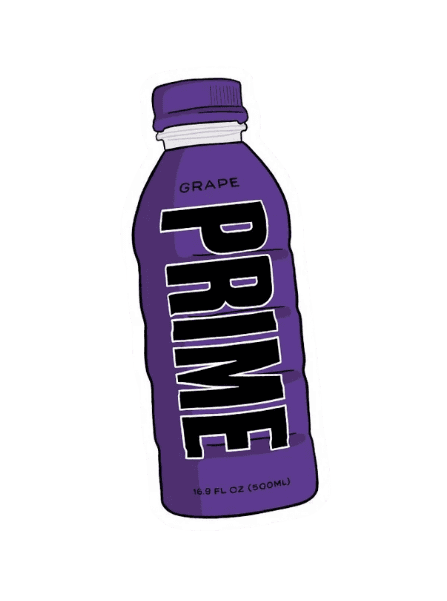 Prime Hydration Grape Sticker