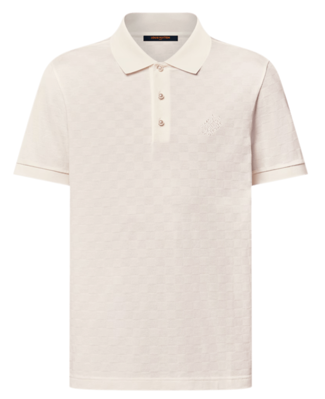 Louis Vuitton Damier Signature Polo Shirt - Milky White