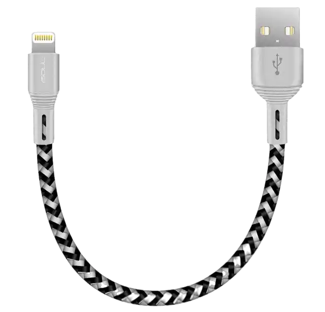 iPhone Charger Cable, 15cm Short Braided USB Cord For iPhone