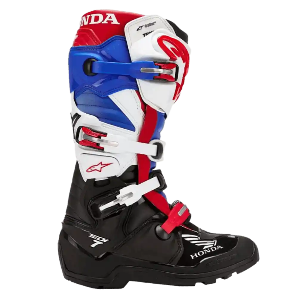 Alpinestars Honda Tech 7 Enduro Drystar Boots Black / White / Blue / Bright Red