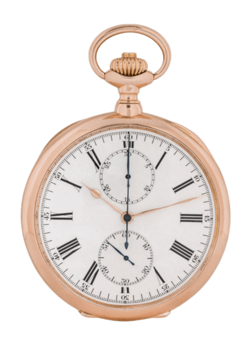 Patek Philippe Gondolo Large Rose Gold Chronograph Pocket Watch