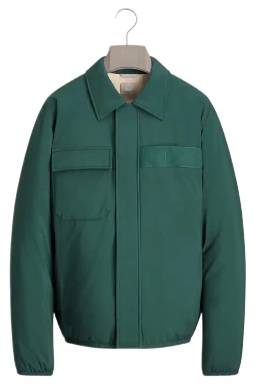 Dior Down Jacket - Green Technical Fabric