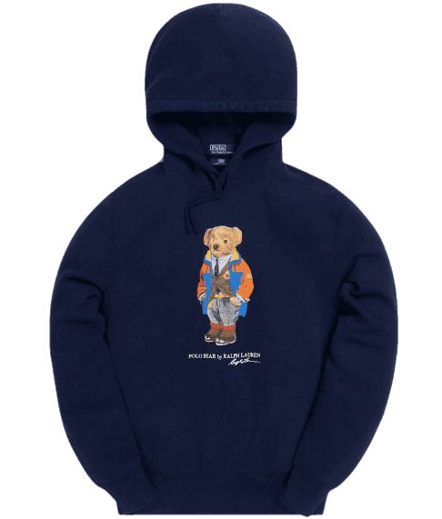 Kith x Polo Ralph Lauren Fleece Hoodie - Navy Blue