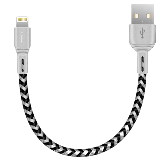 iPhone Charger Cable, 15cm Short Braided USB Cord For iPhone