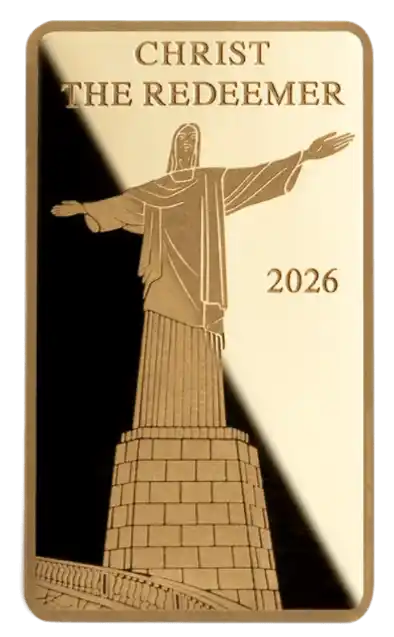 1/200 oz Gold Bar - Landmarks of the World - Christ the Redeemer