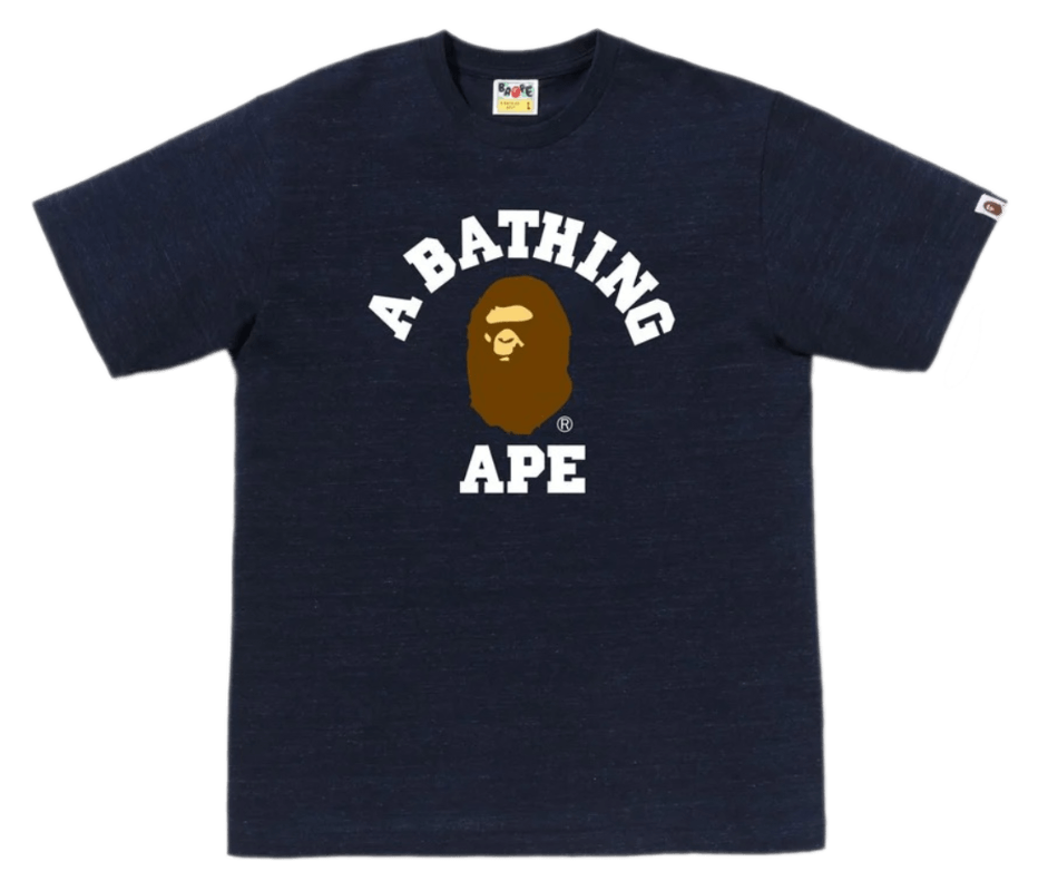 BAPE College Tee - Navy