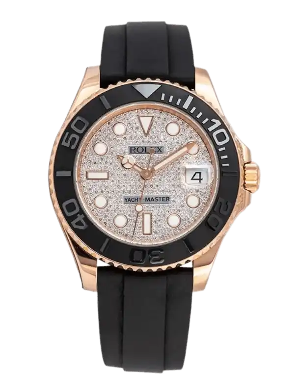Rolex Yacht-Master Diamond Paved Dial - 37mm, Rose Gold (2022)