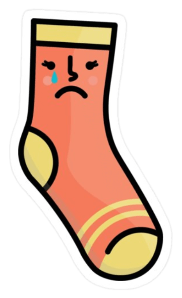 Lonely Sock Sticker