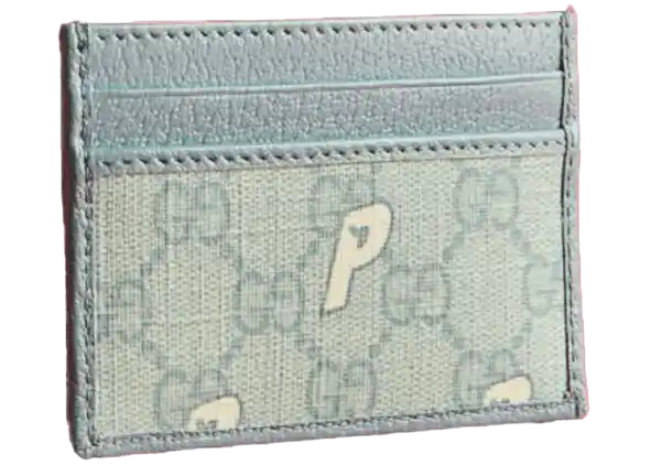 Palace x Gucci GG-P Supreme Card Case - Pale Blue