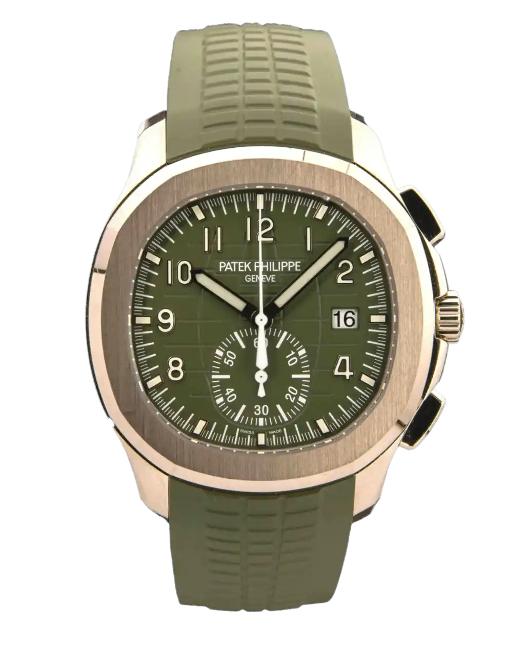 Patek Philippe Aquanaut Green Dial - 42mm, White Gold (2023)