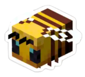 Minecraft Bee Sticker