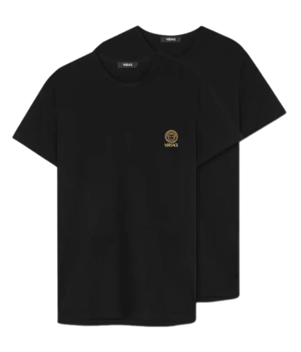 Versace Medusa Undershirt 2-Pack - Black