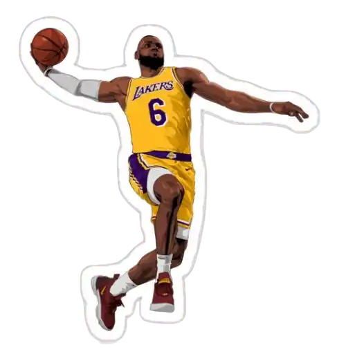 NBA LeBron James Sticker