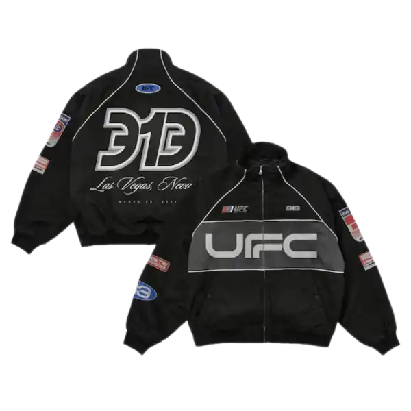 Black UFC 313 Asphalt Full-Zip Jacket