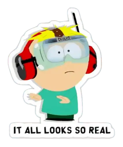 South Park Butters VR Sticker