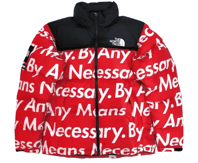Supreme The North Face By Any Means Nuptse Jacket - Red