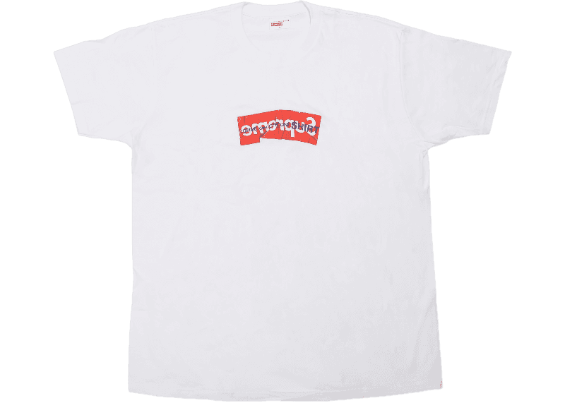 Supreme Comme Des Garcons SHIRT Box Logo Tee - White