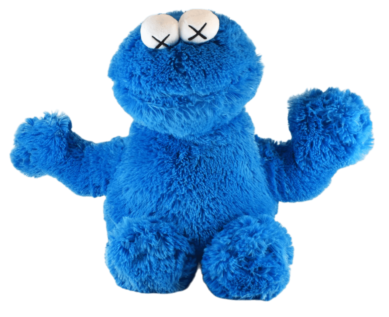 KAWS Sesame Street Uniqlo Cookie Monster Plush Toy - Blue