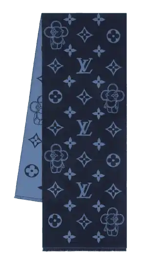 Louis Vuitton Monogram Vivienne Scarf - Navy