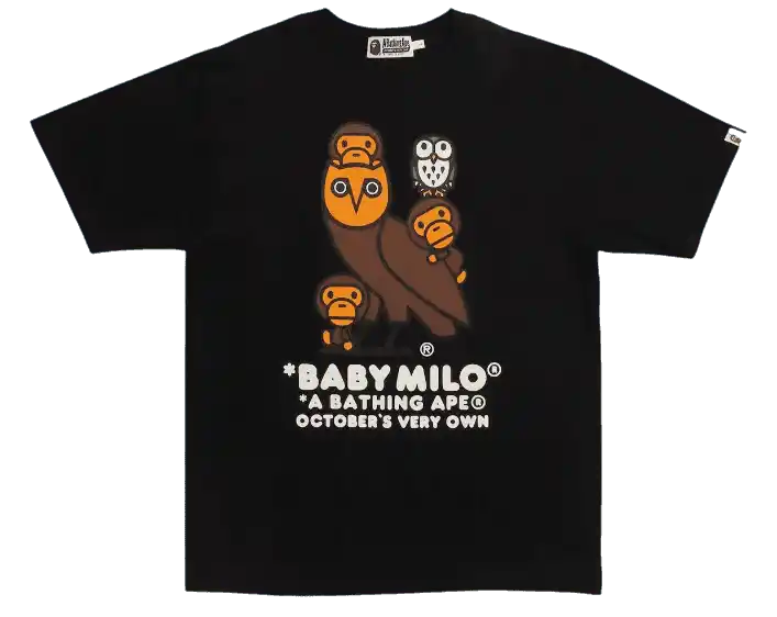BAPE x OVO Baby Milo T-shirt - Black