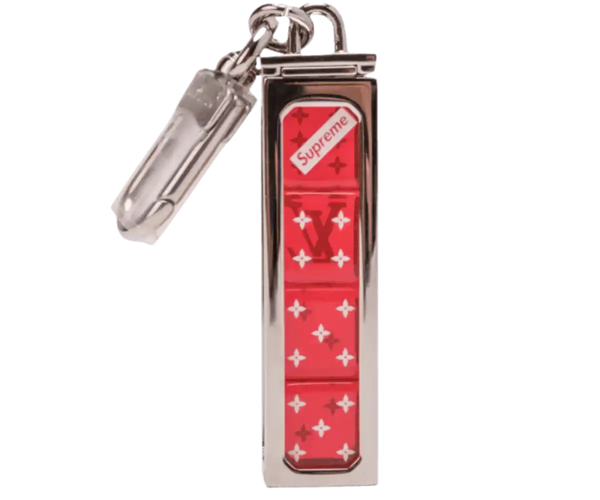 Louis Vuitton x Supreme Dice Key Chain - Red