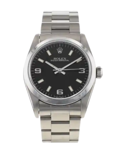 Rolex Oyster Perpetual Black Dial - 31mm, Steel (1998)