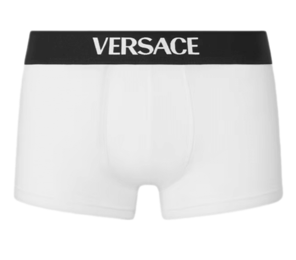 Versace Logo Trunks - White