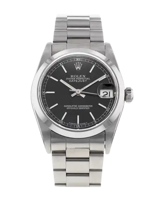 Rolex Mid-Size Datejust Black Dial - 31mm, Steel (1999)