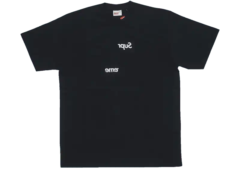 Supreme Comme des Garcons SHIRT Split Box Logo Tee - Black