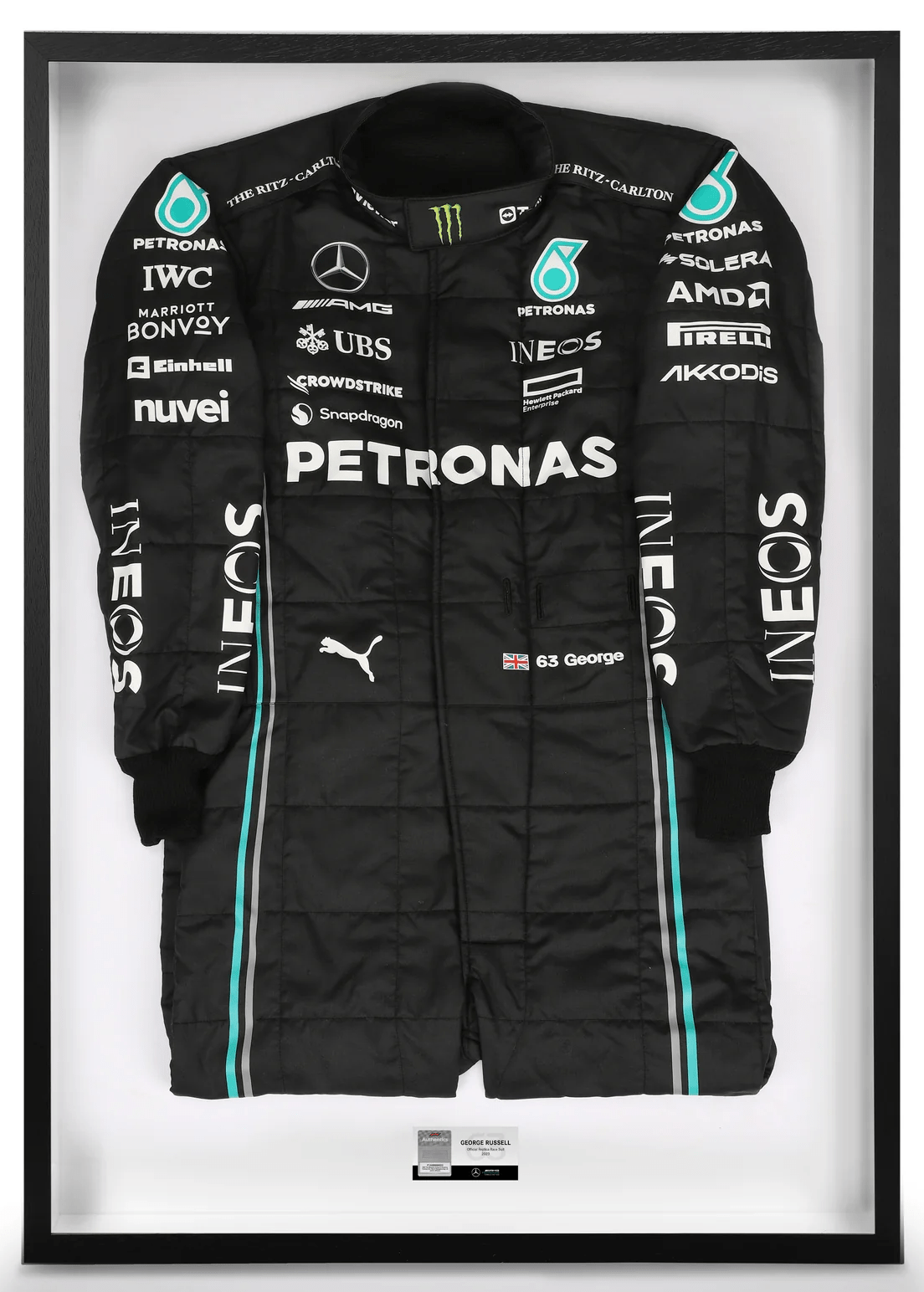 Officially Licensed 2023 Mercedes-AMG Petronas F1 Team Race Suit - George Russell Edition