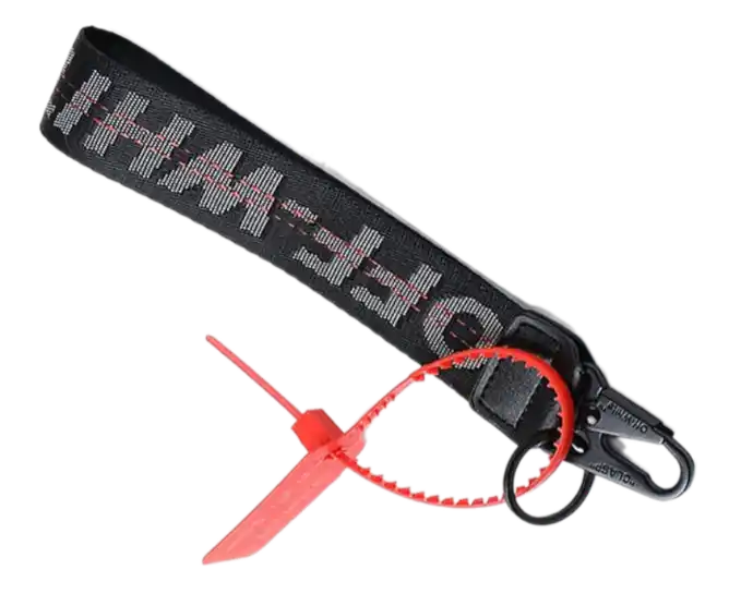 "Off-White" Themed Keychain